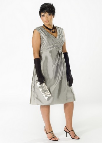 Коктейльное платье 2011 для полных
