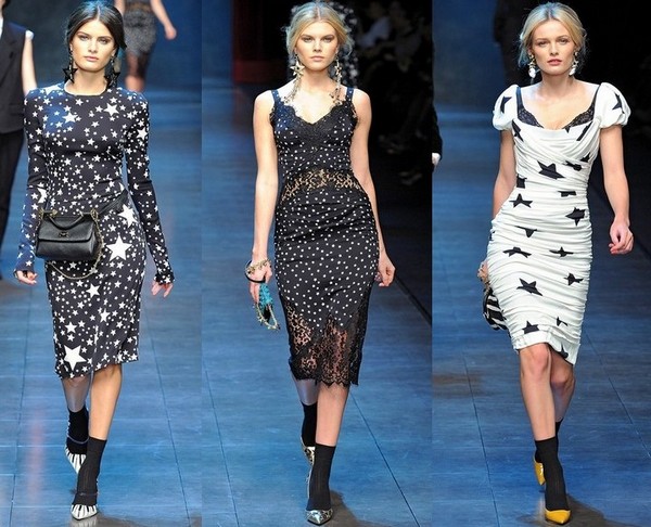 Модный женский показ осень-зима 2011-2012 от Dolce & Gabbana