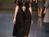 Ажурное кружевное черное платье Dolce & Gabbana