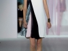 Черно белое платье короткое от Christian Dior