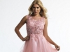 Короткое розовое платье на выпускной 2014 фото