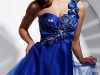 Синее короткое платье на выпускной 2012