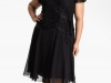 Красивое черное маленькое платье для полных фото, J Kara
