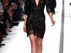 Короткое кружевное черное платье на весну 2014, Elie Saab