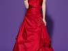 Длинное платье красное с бантом