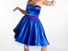 Синее платье в стиле стиляг