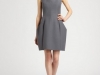 Короткое платье тюльпан из шерсти серого цвета, Marc Jacobs