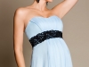 Голубое свадебное платье для беременных