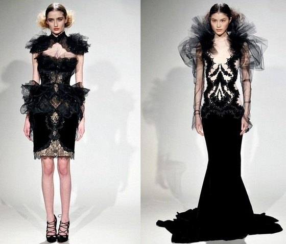 Marchesa платья Осень-Зима 2011-2012