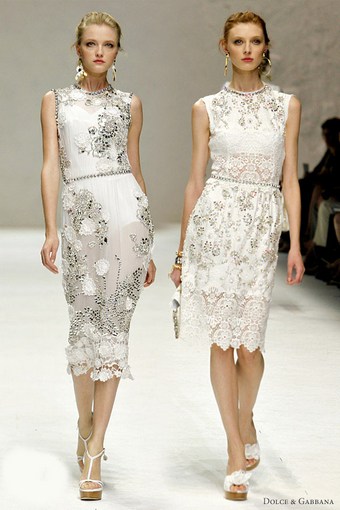 Кружевные платья 2011 - Dolce&Gabbana