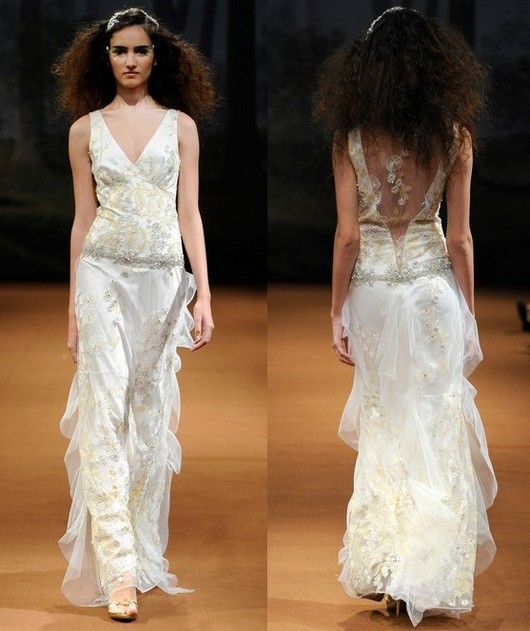 Платья Claire Pettibone цвета айвори