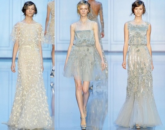 Бархатные платья Elie Saab, коллекция Осень-Зима 2011-2012