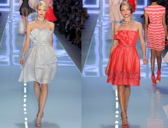 Короткие вечерние платья от Christian Dior, Весна-Лето 2012
