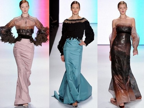 Вечерние платья зима 2011-2012 от Carolina Herrera