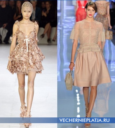 Модные платья Весна-Лето 2012 Alexander McQueen и Christian Dior