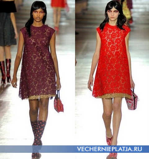 Кружевные платья 2012 от Miu Miu