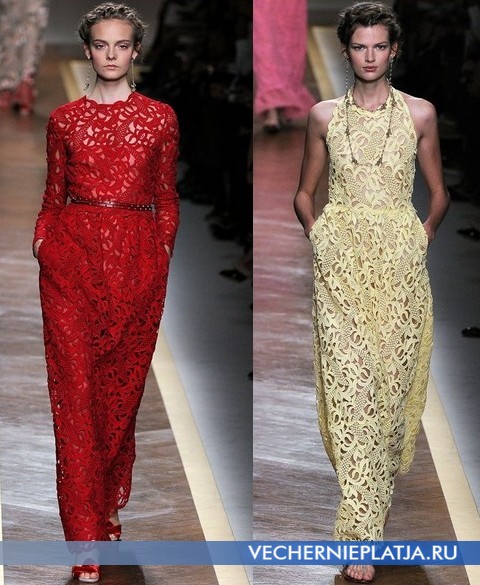 Кружевные платья 2012 от Валентино
