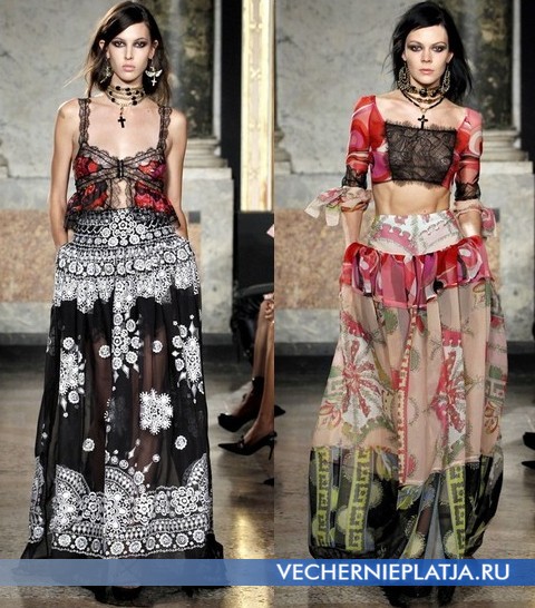 Длинные кружевные платья 2012 от Emilio Pucci