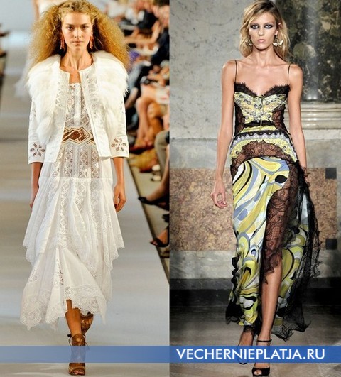 Кужевные платья 2012 от Oscar de la Renta, Emilio Pucci