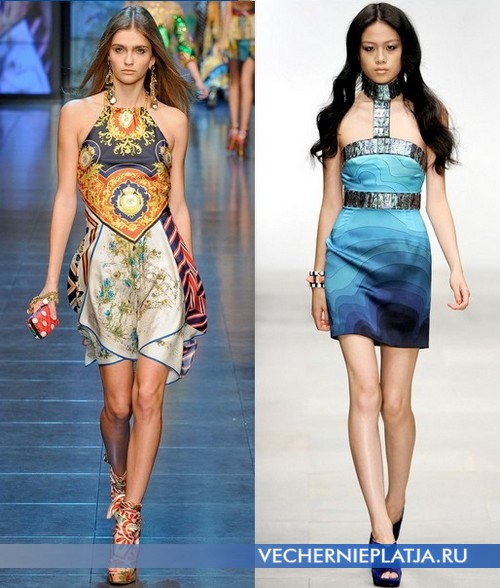 Короткие открытые платья от Dolce&Gabbana и Holly Fulton