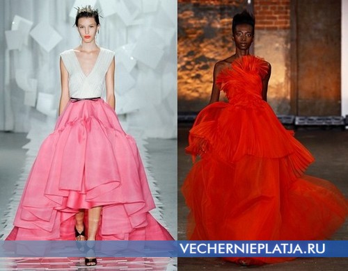 Длинные пышные платья 2012 от Jason Wu и Christian Siriano