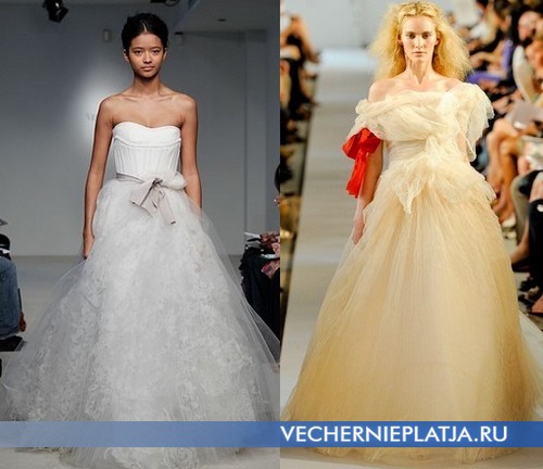 Какие в моде свадебные платья – коллекция Vera Wang и Oscar de la Renta