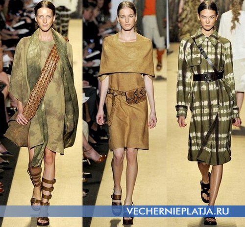 Аксессуары к сафари платьям 2012 от Michael Kors