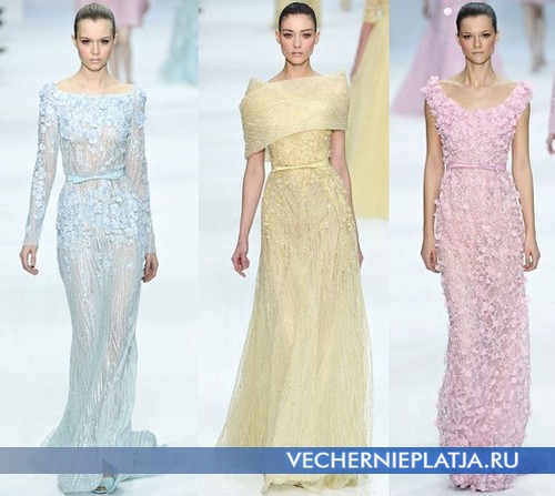 Цветные свадебные платья Elie Saab Весна-Лето 2012