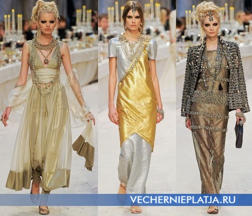 Восточные вечерние платья от Шанель, 2012-2013