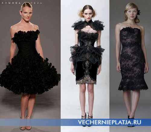 Дизайнерские свадебные платья черного цвета