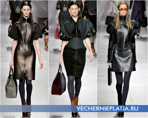 Короткие модные черные платья от Fendi – на фото коллекция Осень-Зима 2012-2013