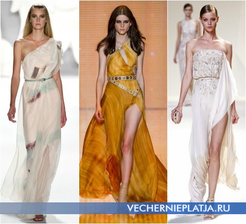 Выпускные платья в греческом стиле 2013 фото - Carolina Herrera, Versace, Elie Saab