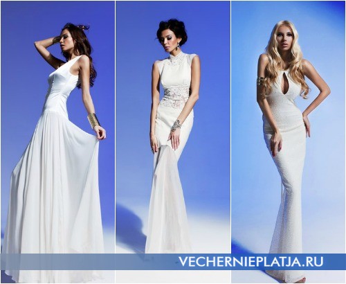 Вечерние белые платья Олеси Малинской 2013 фото
