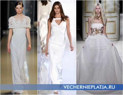 Платья на выпускной 2013 белого цвета фото Elie Saab, Valentin Yudashkin, Giambattista Valli