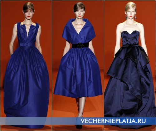 Выпускные платья 2013 синего цвета фото Andrew Gn