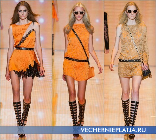 Короткие платья-туники лето 2013 от Versace