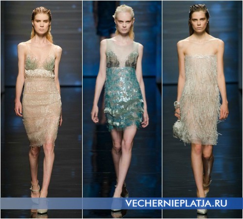 Модные вечерние платья 2013 короткие от Alberta Ferretti