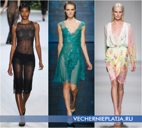 Красивые платья летние короткие 2012 от Akris, Alberta Ferretti, Blumarine