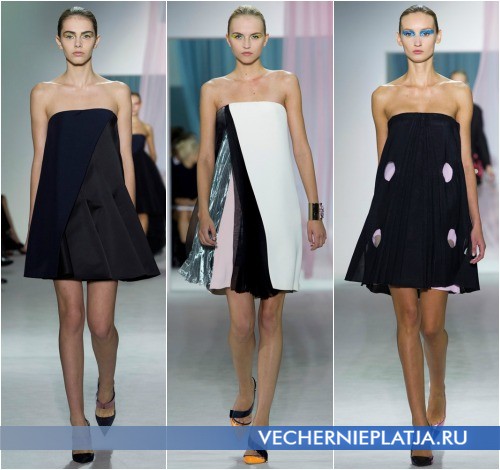 Весеннее платье 2013 с открытыми плечами от Christian Dior