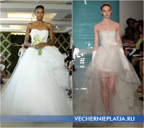 Красивые свадебные платья с бантом от Oscar de la Renta и Reem Acra