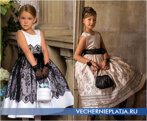 Новогодние платья для детей в стиле ретро