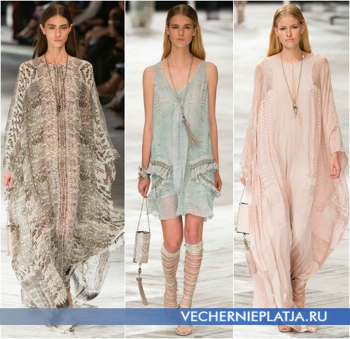 Платья со змеиным окрасом 2014 от Roberto Cavalli