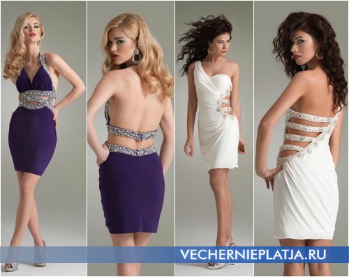 Платья с оригинальными вырезами на выпускной 2014