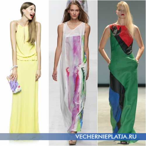 Модные цвета платьев 2014 лето