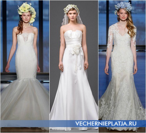 Мода на свадебные платья и аксессуары 2015 фото
