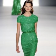 Зеленые платья – красота холодного цвета